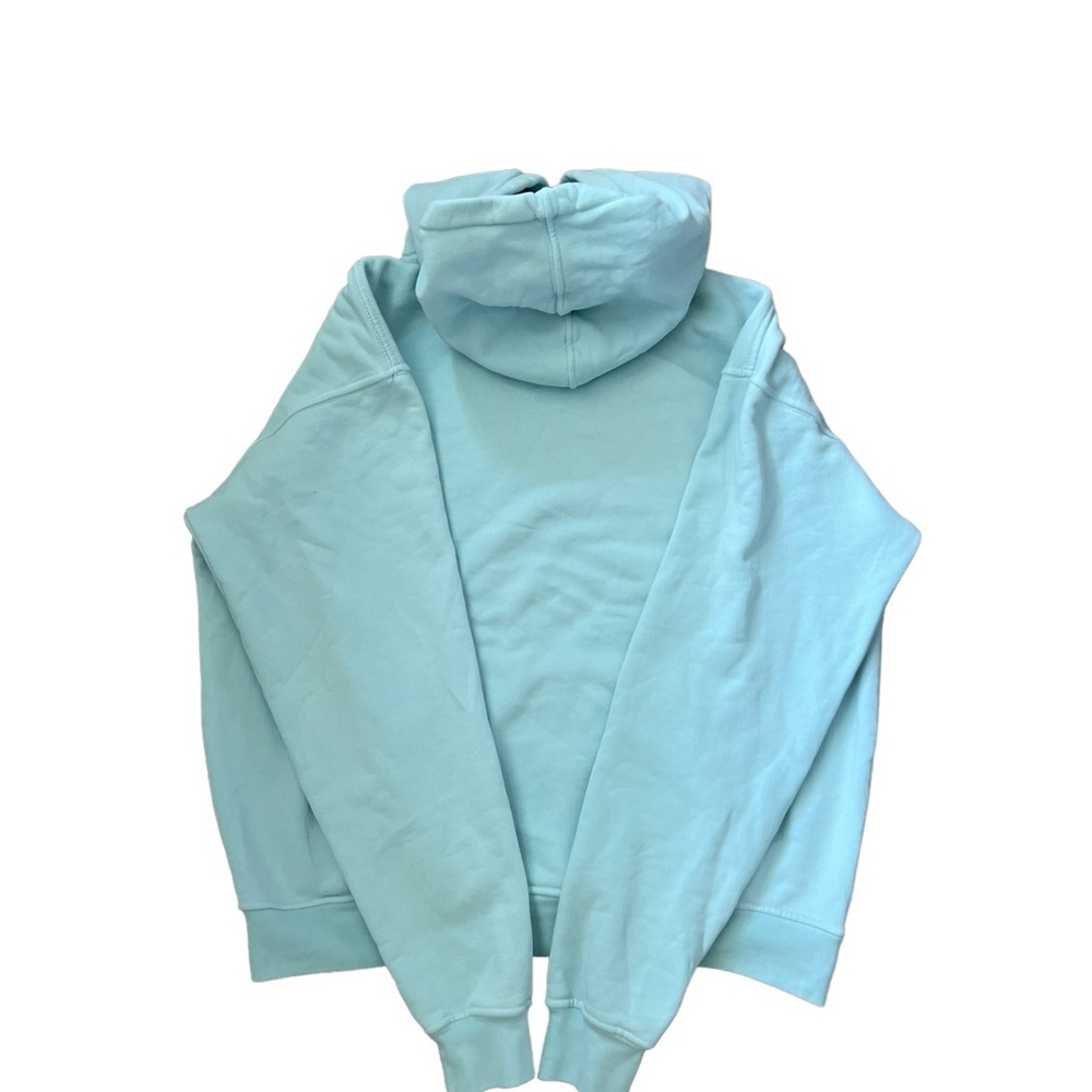 Set Active Oversized Heavyweight Hoodie Sweatshirt Light Turquoise Size Small - Picture 4 of 9